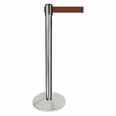 Barrier Post Silver Post Brown Belt