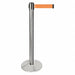 Barrier Post Silver Post Orange Belt