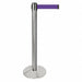 Barrier Post Silver Post Purple Belt