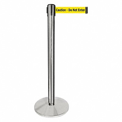 Barrier Post Caution - Do Not Enter Msg