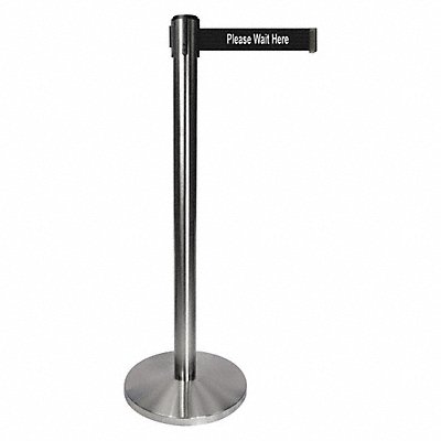 Barrier Post 1 Belt Please Wait Here Msg