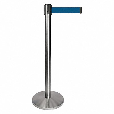 Barrier Post Gray Post Dark Blue Belt