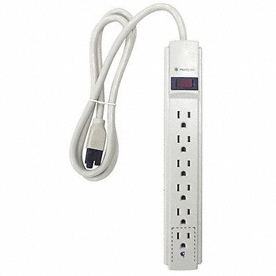 Surge Protector Outlet Strip 4 ft White