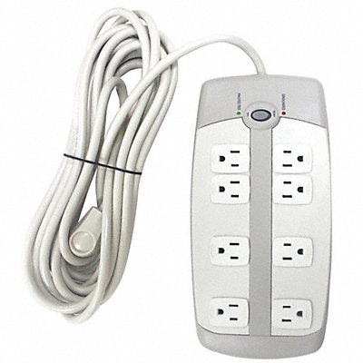 Surge Protector Outlet Strip White