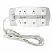 Surge Protector Outlet Strip White