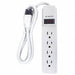 Surge Protector Outlet Strip 4 ft White