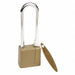 Keyed Padlock 3/4 in Rectangle Green