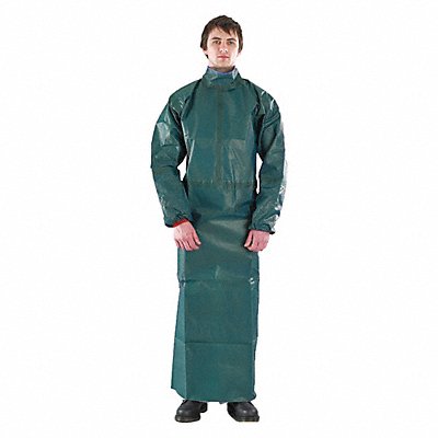 J5427 Sleeve Apron XL Green Chem Laminate PK20