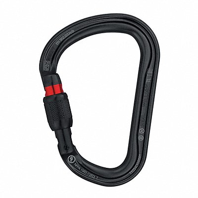 Carabiner Black Screw-Lock Type