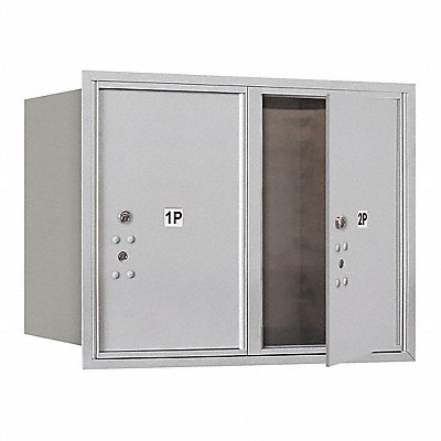 Mailbox 4C Alum w/2 Parcel Lockers