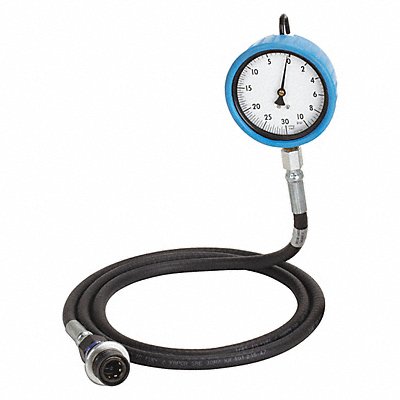 Fuel Pressure Gauge Black Blue White