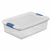 Storage Tote Clear/White Polypropylene