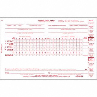 Bus Drivers Daily Logbook With Carbon