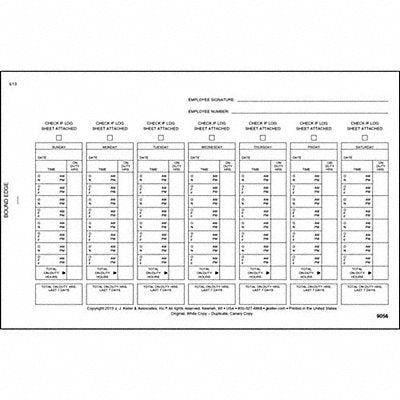 Drivers Daily Logbook With Carbon