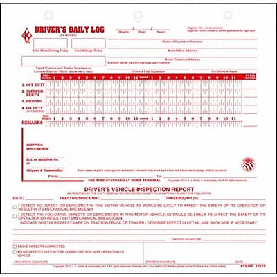 Midsize Drivers Logbook Carbonless PK31