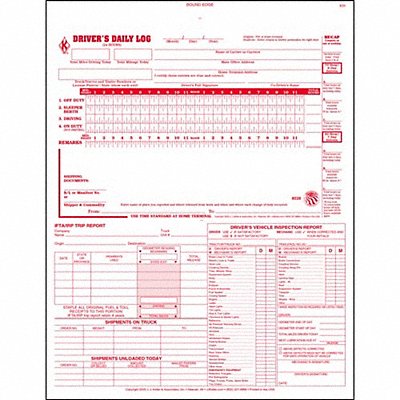 Drivers Logbook 5 In 1 Carbonless