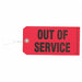 Out of Service Tag Rectangle 3-1/8 PK50