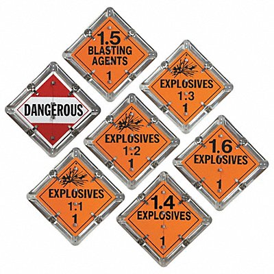 DOT Container Placard 13-3/4 Label W