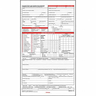 Tanker Test/Inspection Report PK10