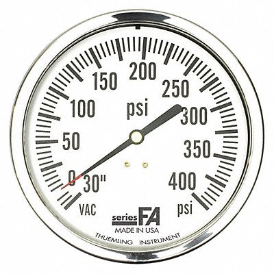 K4573 Compound Gauge 0 to 400 psi 4-1/2 Dial