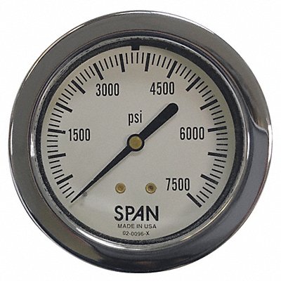 K4577 Pressure Gauge 0 to 2000 psi 2-1/2 Dial