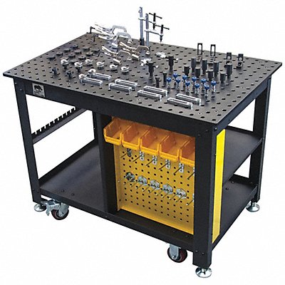 Portable Welding Table 48 in W 30 in D