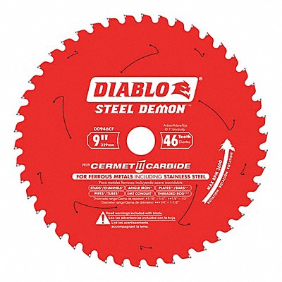 Circular Saw Blade 9 in Blade 46 Teeth