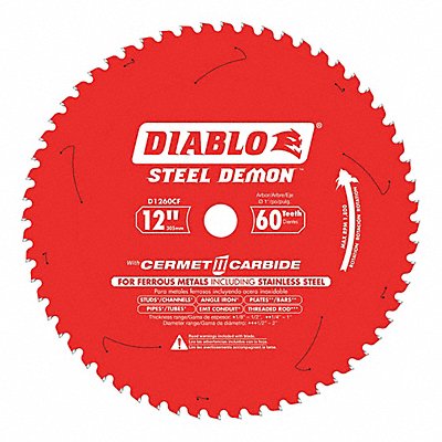 Circular Saw Blade 12 in Blade 60 Teeth