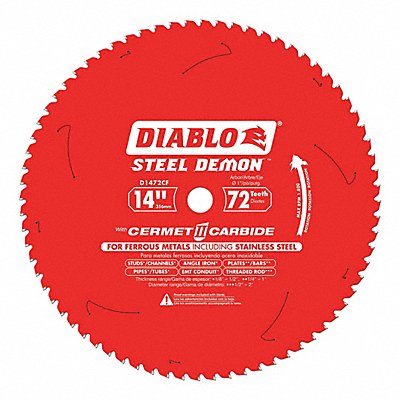 Circular Saw Blade 14 in Blade 72 Teeth