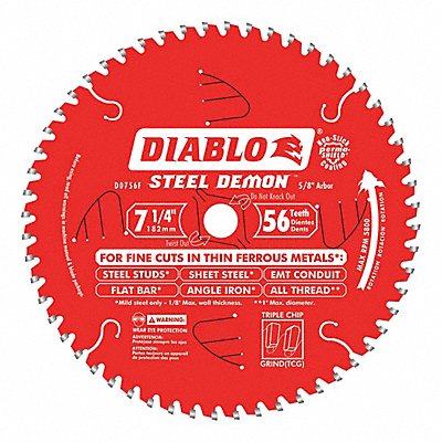 Circular Saw Blade 7 1/4 in 56 Teeth