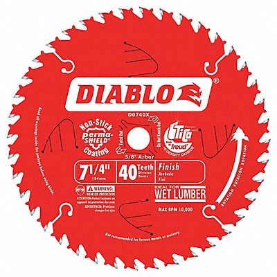 Circular Saw Blade 7 1/4 in 40 Teeth