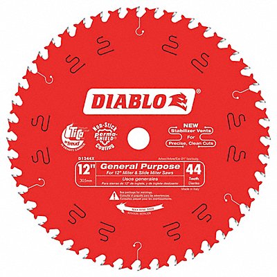 Circular Saw Blade 12 in Blade 44 Teeth