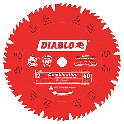 Circular Saw Blade 12 in Blade 60 Teeth