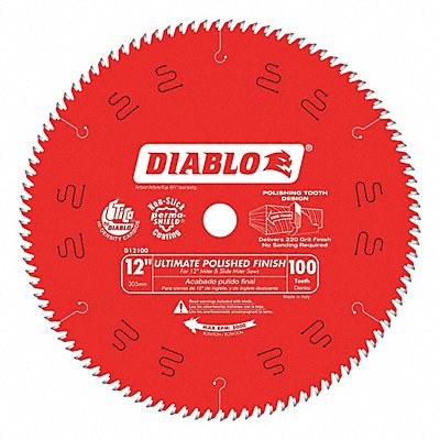 Circular Saw Blade 12 in Blade 100 Teeth