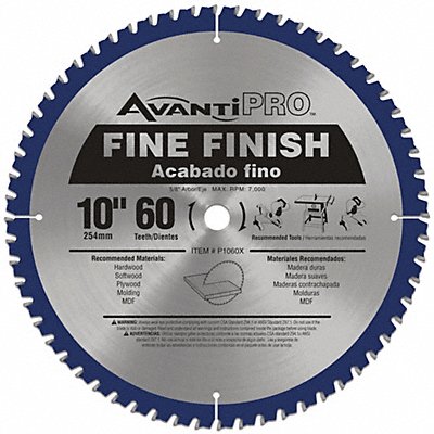 Circular Saw Blade 10 in Blade 60 Teeth