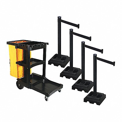 Barrier Systems Post Black 10 ft Belt