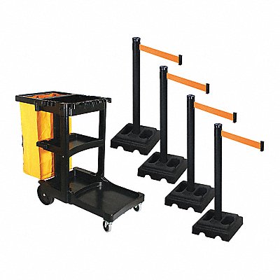 Barrier Systems Post Black 10 ft Belt