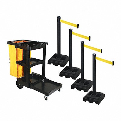 Barrier Systems Post Black 10 ft Belt