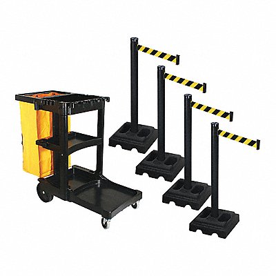 Barrier Systems Post Black 10 ft Belt