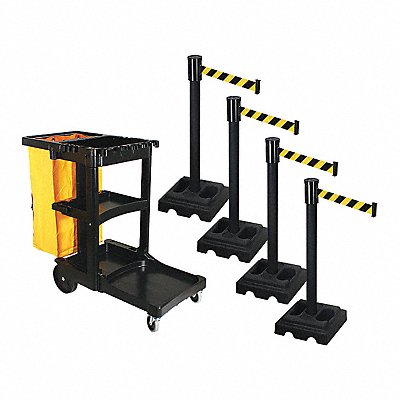 Barrier Systems Post Black 15 ft Belt