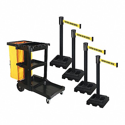 Barrier Systems Post Black 15 ft Belt