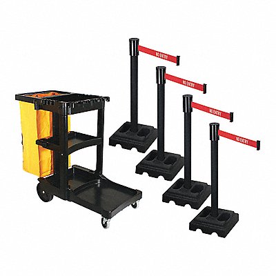 Barrier Systems Post Black 15 ft Belt