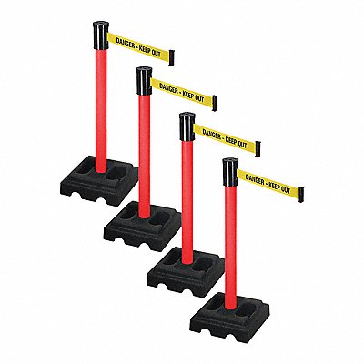 Barrier Systems Post Red 15 ft Belt