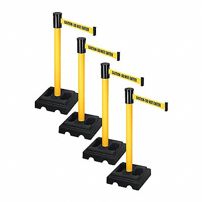 Barrier Systems Post Yellow 15 ft Belt