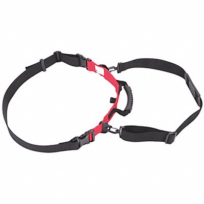 Turnout Gear Strap Red/Black 50 L