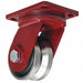 V-Groove Track-Wheel Plate Caster Swivel