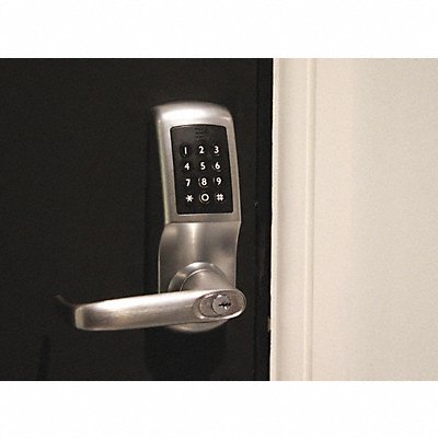 Keyless Lock Brushed Steel Grade 2