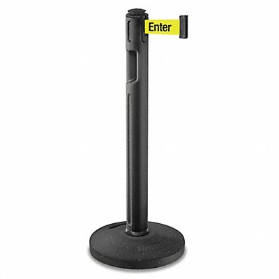 Barrier Post 38-1/4 H Black