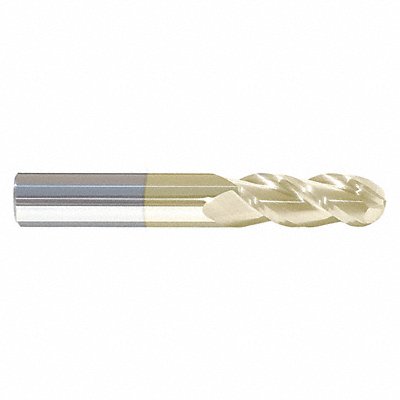 Ball End Mill Single End 3/8 Carbide