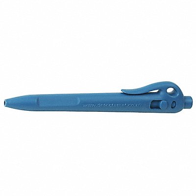 Retractable Pen Blue Clip PK50